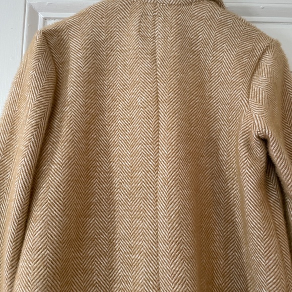 NEW Sanctuary x Anthropologie coat, size XS, brown and white striped, soft - Picture 7 of 9